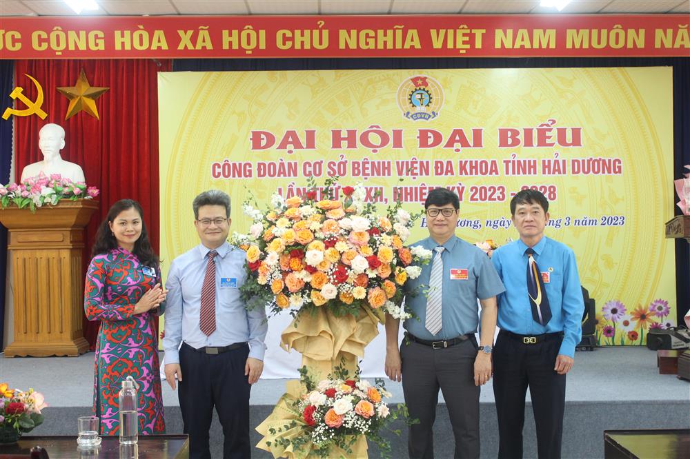 Tổ chức thành công Đại hội đại biểu công đoàn cơ sở BVĐK tỉnh Hải Dương lần thứ XXXII, nhiệm kỳ 2023 – 2028